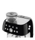Smeg EGF03BLEU Cafetera espresso con molinillo integrado, 50's Style, Negro