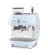 Smeg EGF03PBEU Cafetera espresso con molinillo integrado, 50's Style, Azul