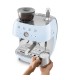 Smeg EGF03PBEU Cafetera espresso con molinillo integrado, 50's Style, Azul