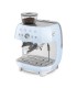 Smeg EGF03PBEU Cafetera espresso con molinillo integrado, 50's Style, Azul