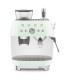 Smeg EGF03PGEU Cafetera espresso con molinillo integrado, 50's Style, Verde