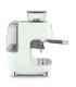 Smeg EGF03PGEU Cafetera espresso con molinillo integrado, 50's Style, Verde