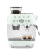 Smeg EGF03PGEU Cafetera espresso con molinillo integrado, 50's Style, Verde