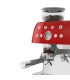 Smeg EGF03RDEU Cafetera espresso con molinillo integrado, 50's Style, Rojo
