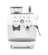 Smeg EGF03WHEU Cafetera espresso con molinillo integrado, 50's Style, Blanco