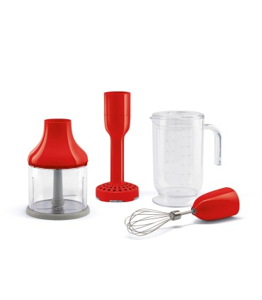 Smeg HBAC11RD Set accesorios batidora de mano, Rojo
