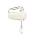 Smeg HMF01CREU Amasadora de varillas, 50's Style, Crema