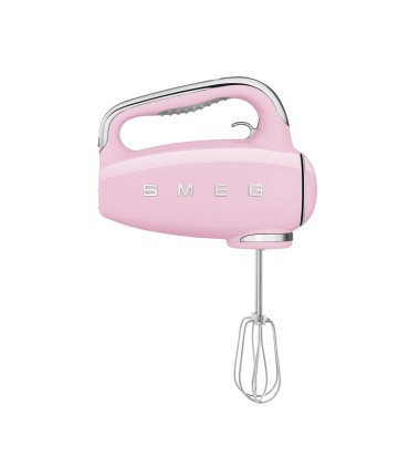 Smeg HMF01PKEU Amasadora de varillas, 50's Style, Rosa