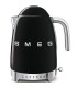 Smeg KLF04BLEU Hervidor, 50's Style, Negro