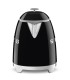 Smeg KLF05BLEU Mini Hervidor, 50's Style, Negro