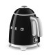 Smeg KLF05BLEU Mini Hervidor, 50's Style, Negro