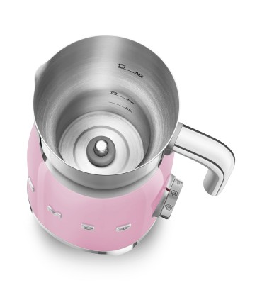 Smeg MFF11PKEU Espumador de leche, 50's Style, Rosa
