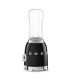 Smeg PBF01BLEU Mini Batidora de Vaso, 50's Style, Negro