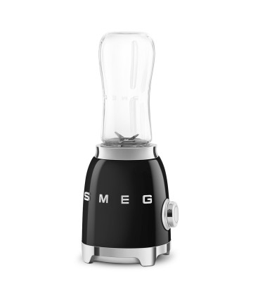 Smeg PBF01BLEU Mini Batidora de Vaso, 50's Style, Negro