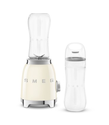Smeg PBF01CREU Mini Batidora de Vaso, 50's Style, Crema