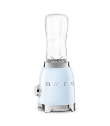 Smeg PBF01PBEU Mini Batidora de Vaso, 50's Style, Azul