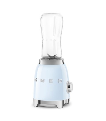 Smeg PBF01PBEU Mini Batidora de Vaso, 50's Style, Azul