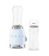 Smeg PBF01PBEU Mini Batidora de Vaso, 50's Style, Azul