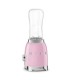 Smeg PBF01PKEU Mini Batidora de Vaso, 50's Style, Rosa
