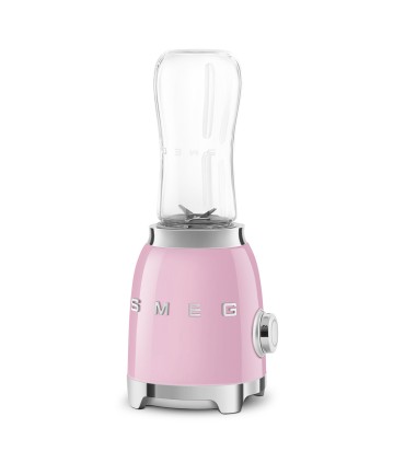 Smeg PBF01PKEU Mini Batidora de Vaso, 50's Style, Rosa