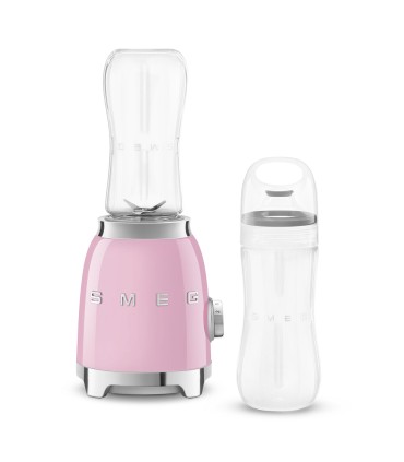 Smeg PBF01PKEU Mini Batidora de Vaso, 50's Style, Rosa