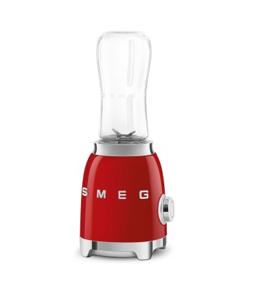 Smeg PBF01RDEU Mini Batidora de Vaso, 50's Style, Rojo