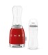 Smeg PBF01RDEU Mini Batidora de Vaso, 50's Style, Rojo