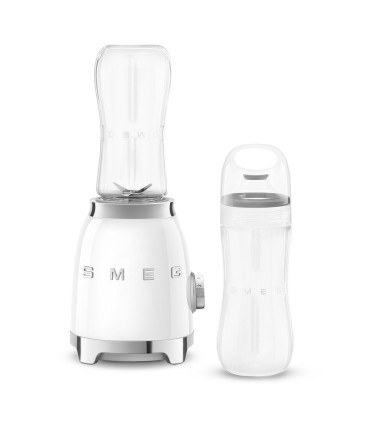Smeg PBF01WHEU Mini Batidora de Vaso, 50's Style, Blanco