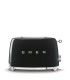 Smeg TSF01BLEU Tostadora 2x2, 50's Style, Negro