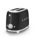 Smeg TSF01BLMEU Tostadora 2x2, 50's Style, Negro Mate