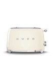 Smeg TSF01CREU Tostadora 2x2, 50's Style, Crema