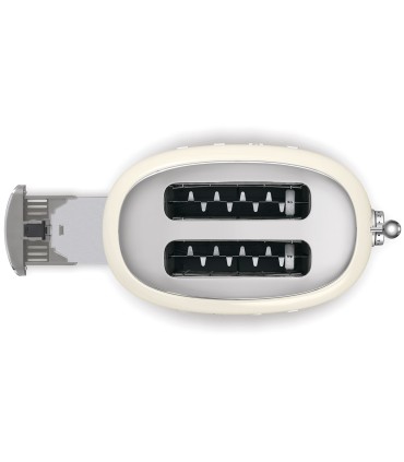 Smeg TSF01CREU Tostadora 2x2, 50's Style, Crema