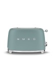 Smeg TSF01EGMEU Tostadora 2x2, 50's Style, Verde Esmeralda Mate