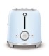 Smeg TSF01PBEU Tostadora 2x2, 50's Style, Azul
