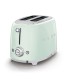Smeg TSF01PGEU Tostadora 2x2, 50's Style, Verde