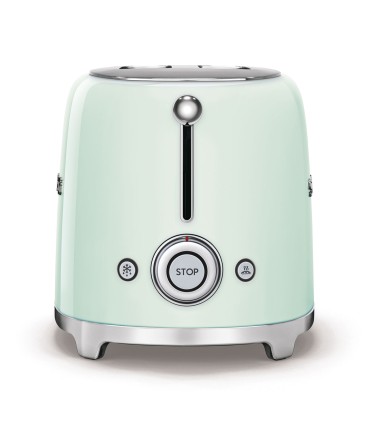 Smeg TSF01PGEU Tostadora 2x2, 50's Style, Verde