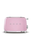 Smeg TSF01PKEU Tostadora 2x2, 50's Style, Rosa