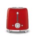 Smeg TSF01RDEU Tostadora 2x2, 50's Style, Rojo