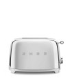 Smeg TSF01SSEU Tostadora 2x2, 50's Style, Acero brillante