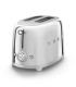 Smeg TSF01SSEU Tostadora 2x2, 50's Style, Acero brillante