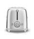 Smeg TSF01SSEU Tostadora 2x2, 50's Style, Acero brillante