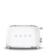 Smeg TSF01WHEU Tostadora 2x2, 50's Style, Blanco