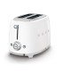 Smeg TSF01WHEU Tostadora 2x2, 50's Style, Blanco