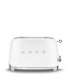 Smeg TSF01WHMEU Tostadora 2x2, 50's Style, Blanco Mate