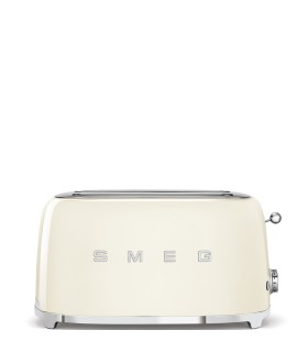 Smeg TSF02CREU Tostadora 4x2, 50's Style, Crema