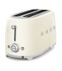 Smeg TSF02CREU Tostadora 4x2, 50's Style, Crema