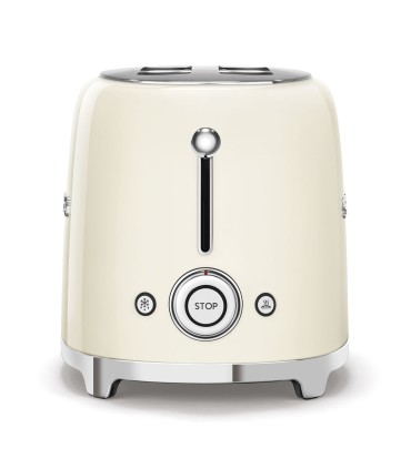 Smeg TSF02CREU Tostadora 4x2, 50's Style, Crema
