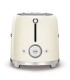 Smeg TSF02CREU Tostadora 4x2, 50's Style, Crema