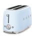 Smeg TSF02PBEU Tostadora 4x2, 50's Style, Azul
