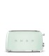 Smeg TSF02PGEU Tostadora 4x2, 50's Style, Verde